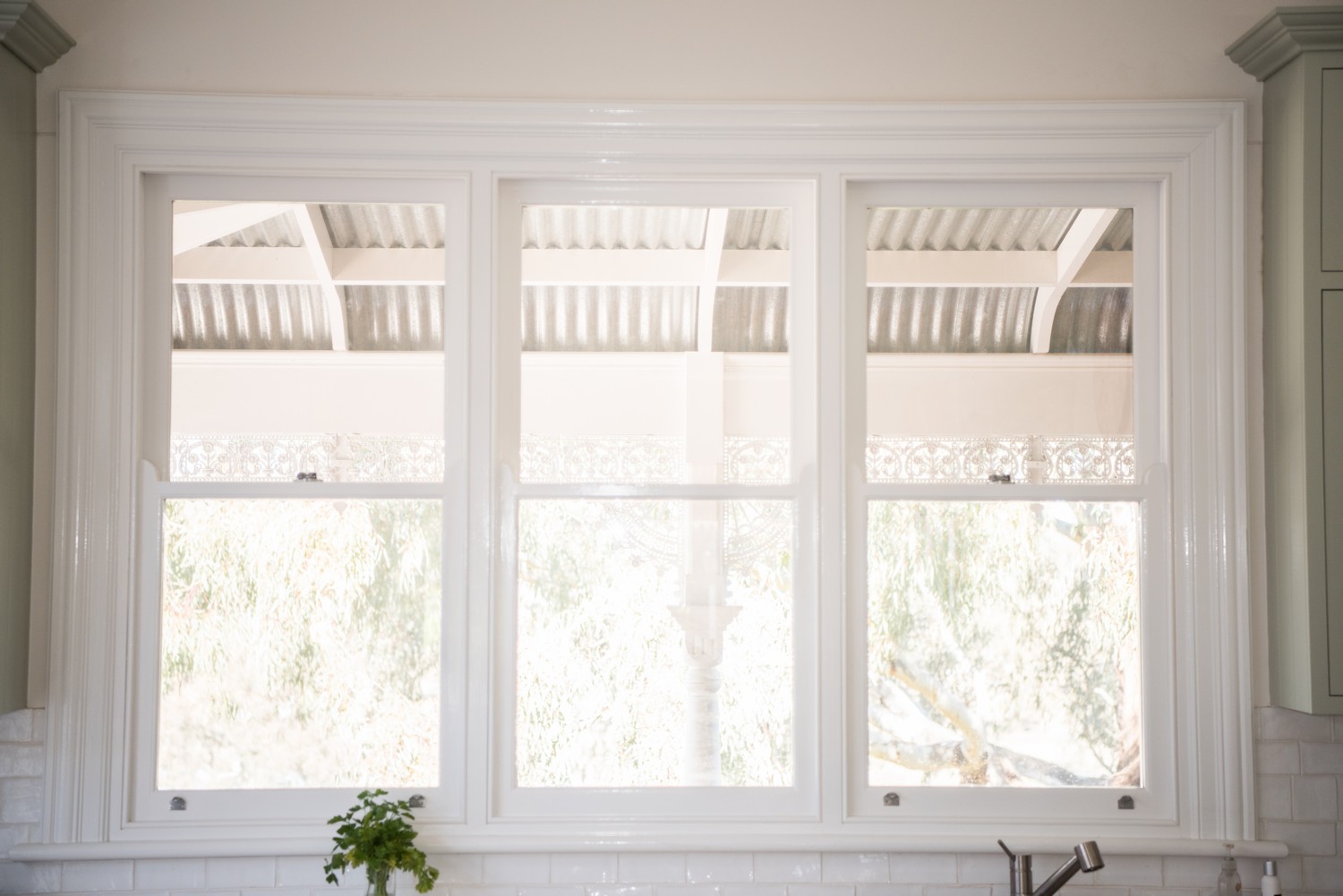 White Double Hung Windows